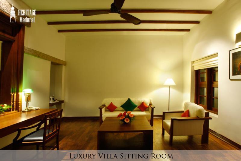 Heritage Мадурай Экстерьер фото Sitting room of a luxury villa